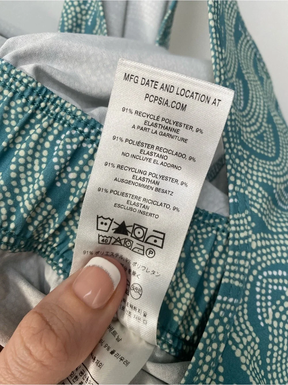 Patagonia Teal Chevron Sleeveless Jumpsuit size XS - Picture 5 of 7